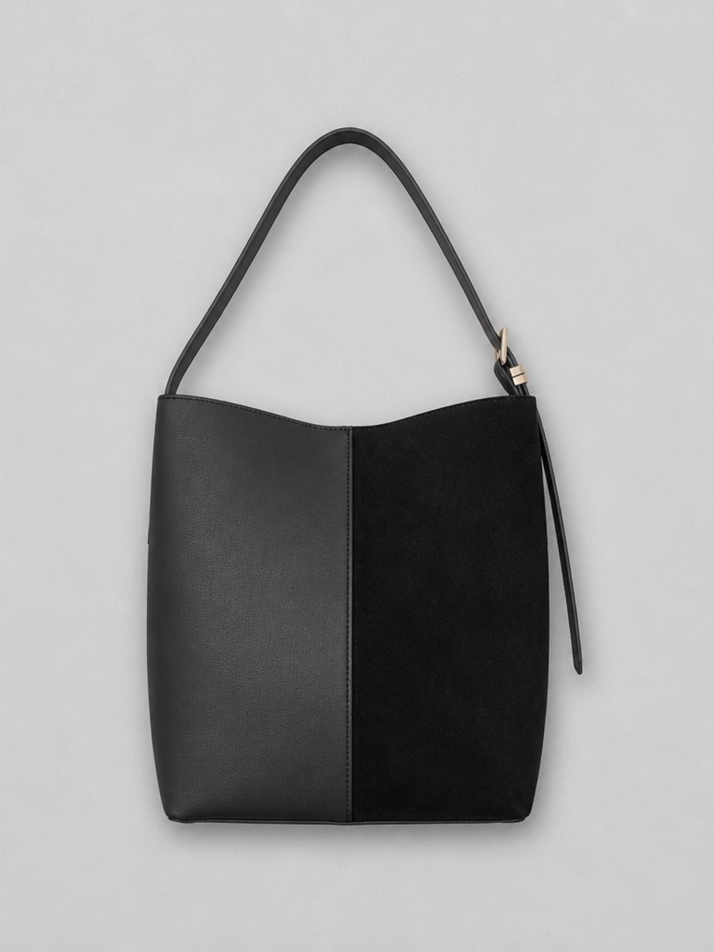 a new day Black Two-Tone Shoulder Hobo Bag